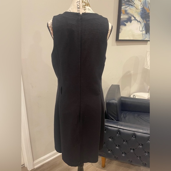 Halogen Black Sleeveless Sheath Dress with Pockets - Size 12 - Picture 2 of 3